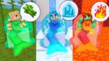 Monster School : ALL SEASON Cute Girl MERMAID CHALLENGE & Baby MERMAID -Minecraft Animation