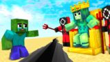 Monster School :  Zombie  x Squid Game Doll Two World – Minecraft Animation