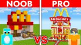 NOOB vs PRO: MODERN MCDONALDS HOUSE BUILD CHALLENGE in Minecraft