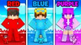 ONE COLOR FRIEND STATUES In Minecraft!