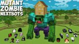 SURVIVAL BEST NEXTBOTS COMPILATION inside GIANT MUTANT ZOMBIE BASE in Minecraft Gameplay Coffin Meme