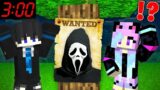 Scary GHOSTFACE From SCREAM is WANTED At Night in Minecraft