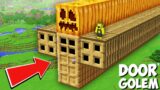 What if you SPAWN LONGEST GOLEM OF 1000 DOORS in Minecraft ? NEW DOORS GOLEM !