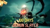 100 Days in Minecraft's Demon Slayer Mod