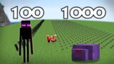 100 Enderman Vs 1000 Endermite | Minecraft