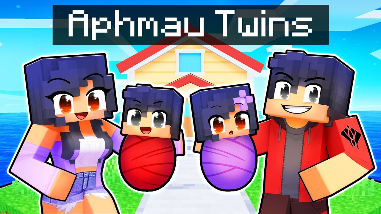 Aphmau and Aaron HAD TWINS in Minecraft! - Minecraft videos