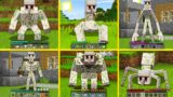 GOLEM LIVED LIFE OF ALL MUTANT MOBS IN MINECRAFT ZOMBIE CREEPER ENDERMAN SKELETON BATTLE HOW TO PLAY