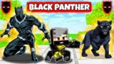 Having A BLACK PANTHER FAMILY in Minecraft! (Hindi)