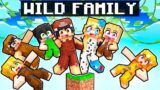 Having a WILD FAMILY on ONE BLOCK in Minecraft!