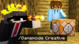 How I Secretly Used CREATIVE Mode for 1 WEEK In This Minecraft SMP…