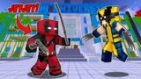 I Became DEADPOOL to Kill EVIL WOLVERINE in Minecraft!!