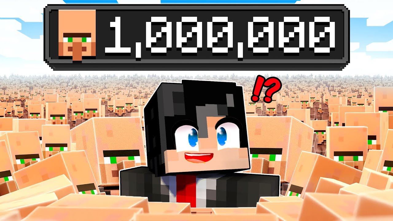 I Hired 1 000 000 Villagers To Fight The Dragon In Minecraft