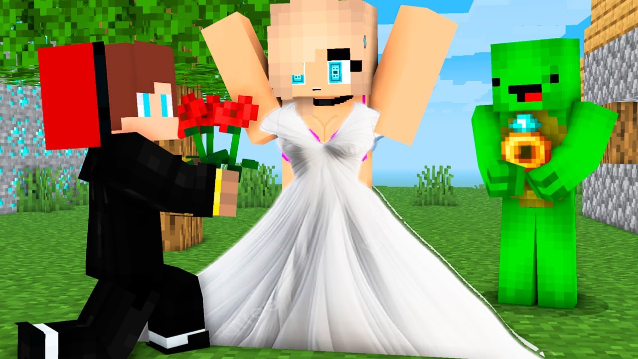 JJ Fell IN LOVE and Faked Got Married in Minecraft! - Maizen ...