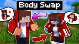 Maizen : Body Swap with JJ's Sister  – Minecraft Parody Animation Mikey and JJ