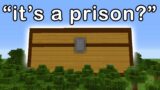 Minecraft but I'm trapped in CHEST PRISON