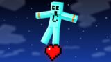Minecraft but There's Only One Heart Block