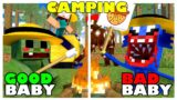 Monster School : BABY ZOMBIE VS BABY HUGGY WUGGY CAMPING – Minecraft Animation
