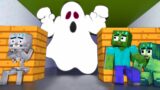 Monster School :  Zombie  x Squid Game Doll Ghost in House – Minecraft Animation