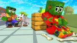 Monster School :  Zombie  x Squid Game Doll Rich and Poor Dog – Minecraft Animation