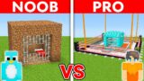 Poor vs Rich: Noob vs Pro Prison Build Challenge in Minecraft