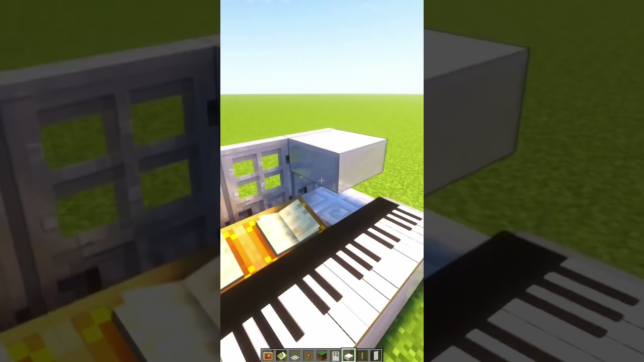 Realistic Piano Design in Minecraft! #minecraft #shorts - Minecraft videos