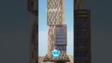 Tower by levels MINECRAFT #minecraft #tower #twintowers #games #gaming #minecraftshorts