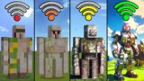 iron golem with different Wi-Fi in Minecraft