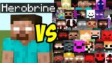 All Episodes Herobrine vs Creepypasta mobs in minecraft