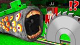 How JJ Made TRAPS for Mikey with VENOM TRAIN EATER ? – in Minecraft Maizen