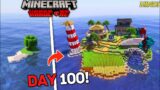 I Survive 100 Days on a Deserted Island in Minecraft Hardcore! (Hindi)