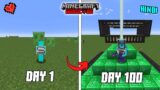I Survived 100 Days in Superflat in Minecraft Hardcore
