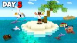 I Survived 5 Days in an Abandoned Island in Minecraft…