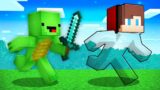Invisible Speedrunner vs Hunter : JJ vs Mikey in Minecraft Maizen!