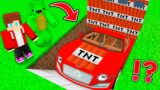 JJ AND MIKEY found TNT GARAGE WITH SUPER CAR UNDERGROUND in Minecraft ! NEW SUPER CAR !