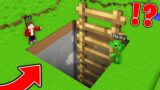 JJ and Mikey Found NEW BIGGEST LADDER in GIANT PIT in Minecraft Maizen!