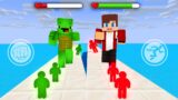JJ and Mikey Giant Rush Game – Maizen Minecraft Animation