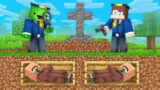 JJ and Mikey Investigate Who Buried Villagers Alive in Minecraft (Maizen)