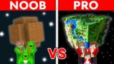 MIKEY vs JJ Family: NOOB vs PRO: GIANT PLANET Survival Build Challenge in Minecraft (Maizen)