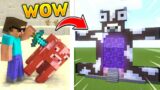 MINECRAFT BUT, MOBS TURN INTO STATUES…