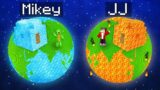 Mikey COLD Planet vs JJ HOT Planet Survival Battle in Minecraft (Maizen)