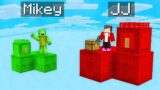Mikey TINY Skyblock vs JJ GIANT Skyblock Survival Battle in Minecraft (Maizen)