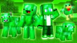 Mikey and JJ Survive in Emerald World in Minecraft (Maizen)