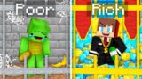 Mikey in POOR Jail vs JJ in RICH Jail in Minecraft (Maizen)
