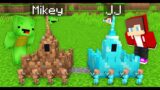 Mikey vs JJ Tiny Castle Survival Battle in Minecraft (Maizen)