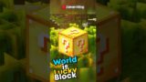 Minecraft, But Entire World Is LUCKY BLOCK…… #shorts #GXKARMY