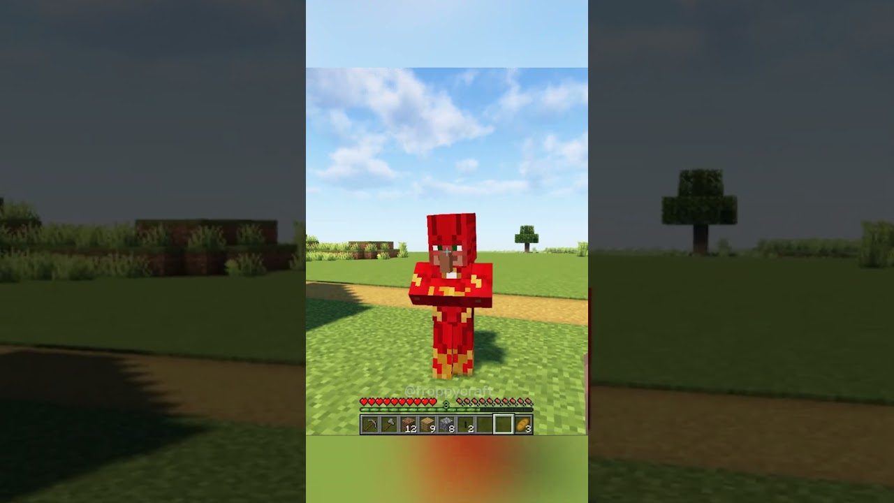 Minecraft Villager Became THE FLASH #minecraft #villager #grox ...