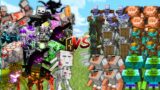 OP BOSSES vs MUTANT ARMY in Minecraft Mob Battle