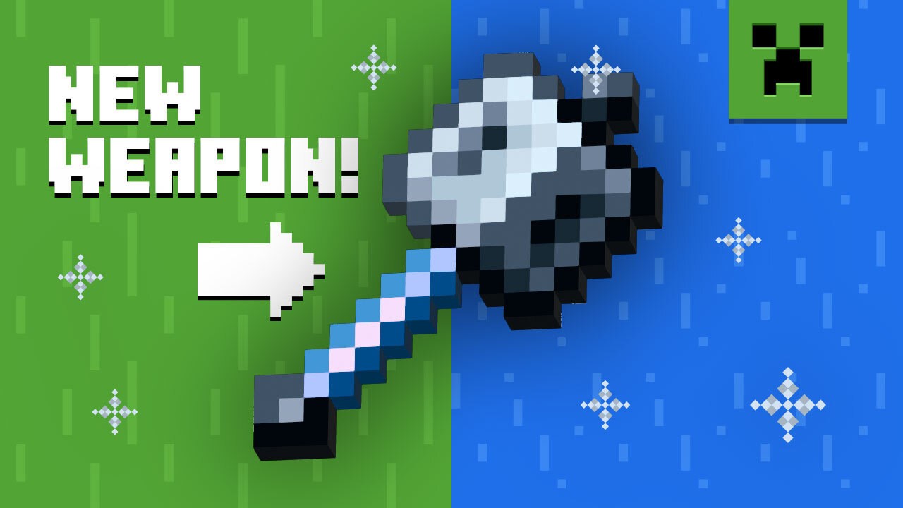 THE MACE: A NEW WEAPON COMING TO MINECRAFT - Minecraft videos