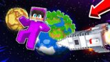 TO THE MOON In Minecraft!!