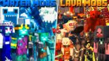 WATER MOBS ARMY vs LAVA MOBS ARMY Tournament in Minecraft Mob Battle